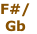 F#/
Gb
